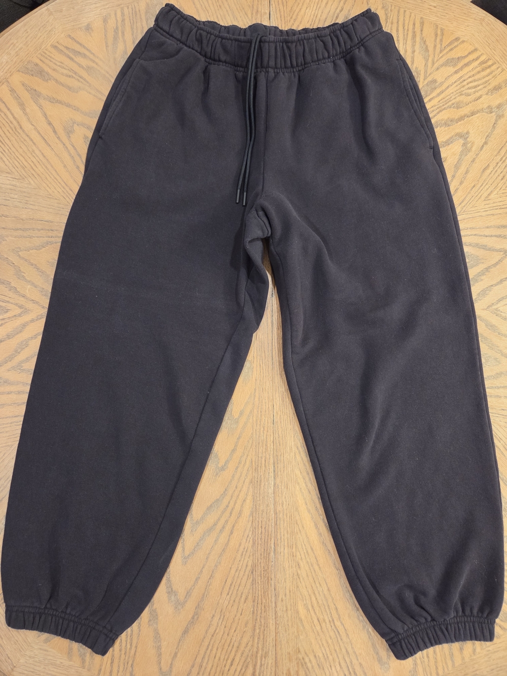 Athleta Forever Fleece High Rise Jogger Small Black EUC Cozy Athleisure Lounge